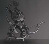 Concept art for Undead Archer.